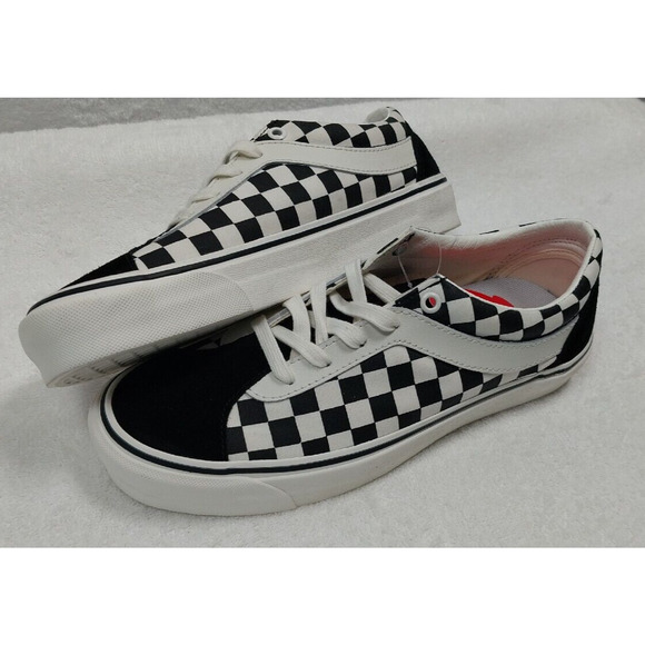 VANS Bold NI Checkerboard Black/True White Skate Shoes M 7, W 8.5 vn0a3wlpr6r - Picture 7 of 9